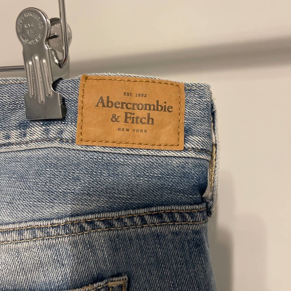 Abercrombie & Fitch Distressed Blue‎ Jeans Size 10 (30) Pre-owned - Picture 5 of 11